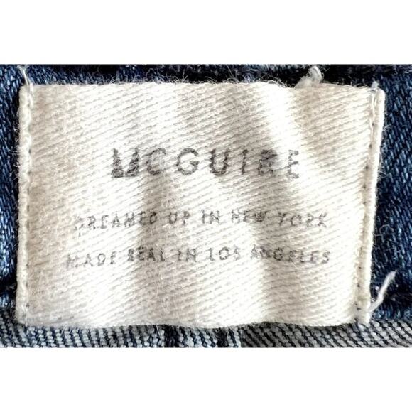 McGuire Boyfriend Jeans Women 26 MADE IN USA Mrs. Robinson Designer Straight Leg - Picture 2 of 6